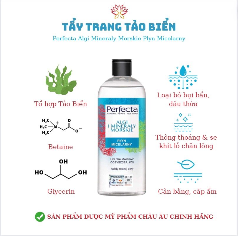 Nước Miceller Tảo Biển