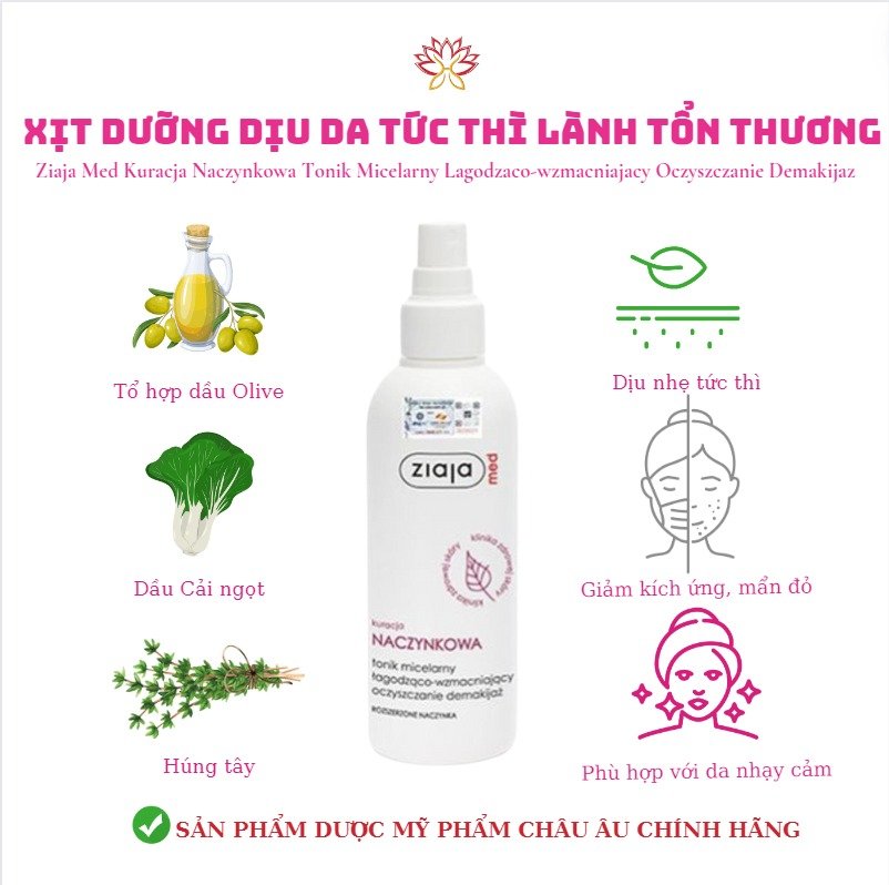 Xịt dịu nhẹ giảm kích ứng bổ sung B5
