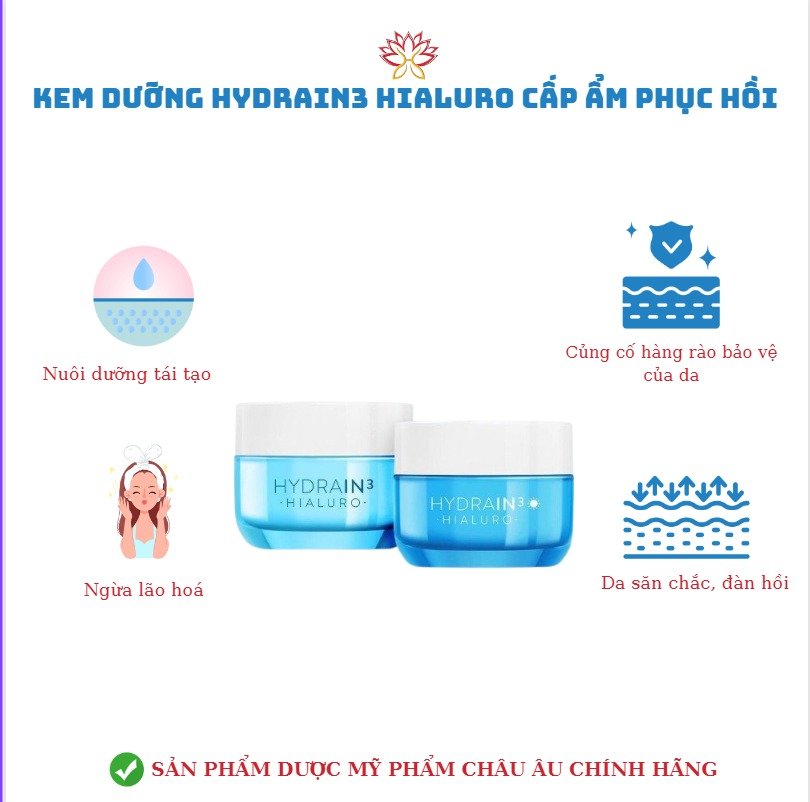 KEM DƯỠNG HYDRAIN3 HIALURO CẤP ẨM PHỤC HỒI