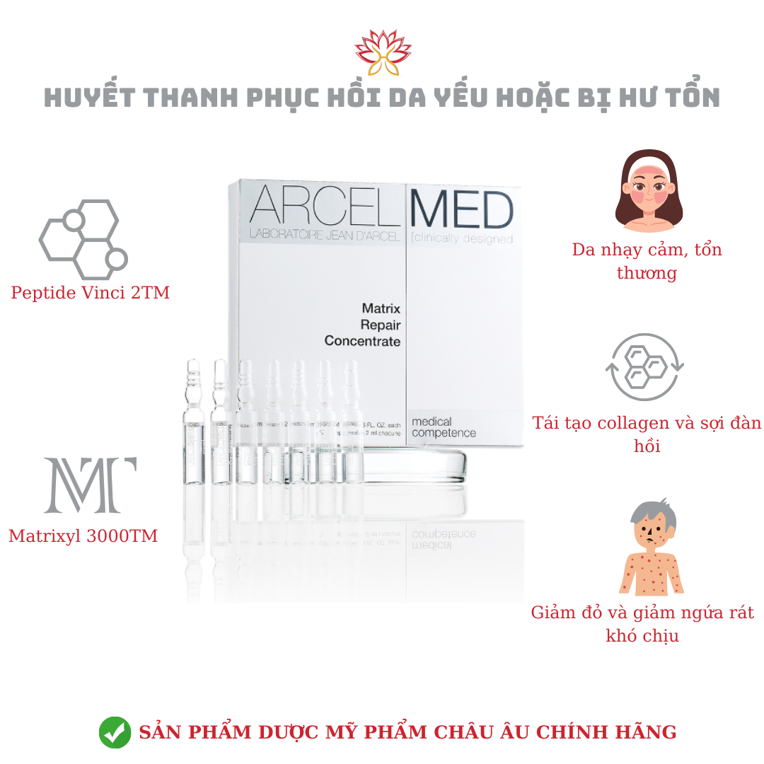 Huyết thanh phục hồi da yếu hoặc 
bị hư tổn