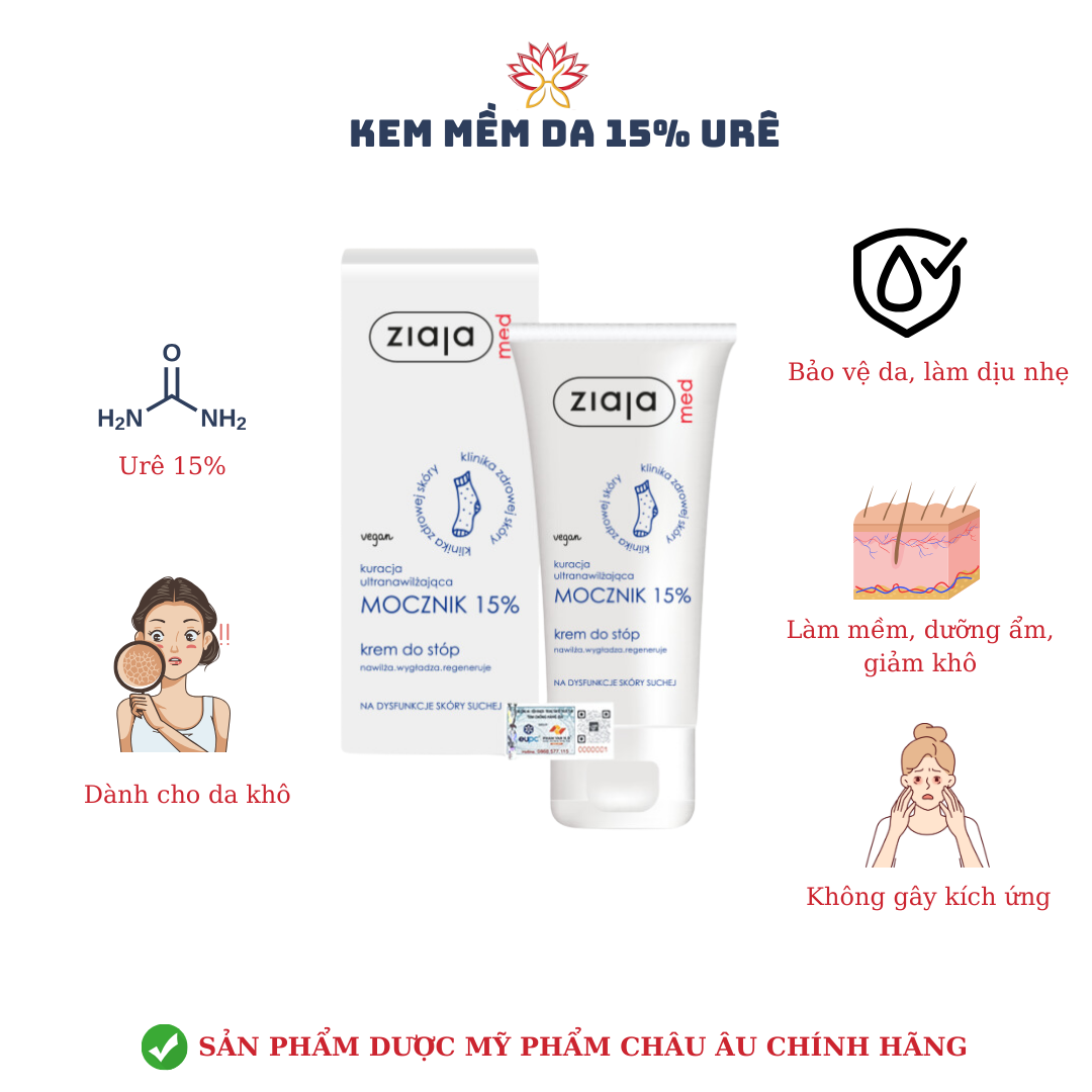 Kem mềm da 15% URÊ