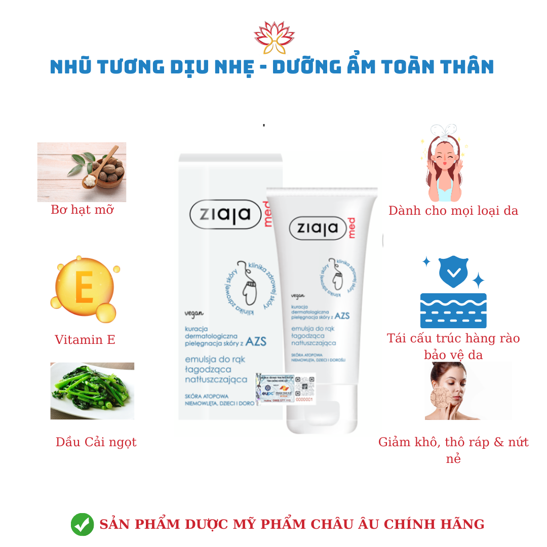 Nhũ tương dịu nhẹ - Dưỡng ẩm toàn thân