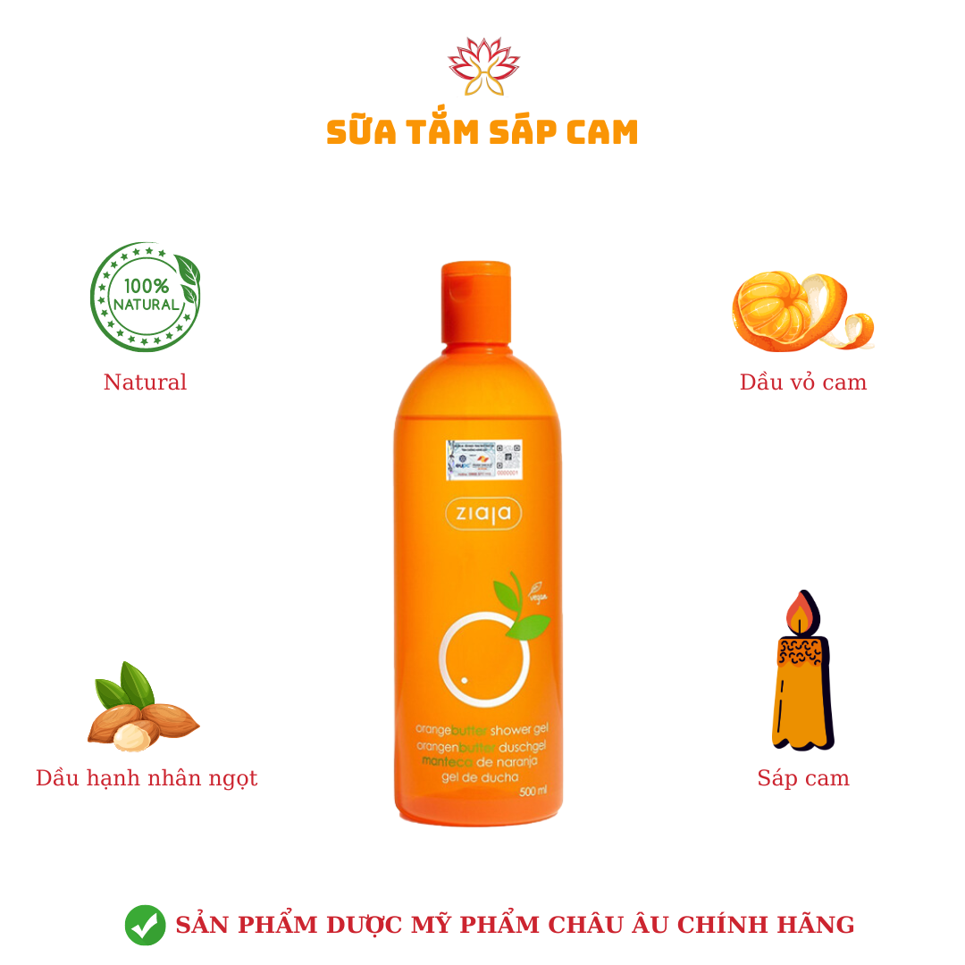 Sữa tắm sáp cam 