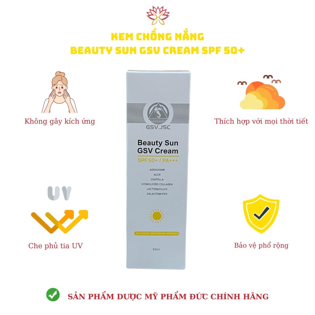 Kem chống nắng GSV Beauty Sun GSV Cream SPF 50 