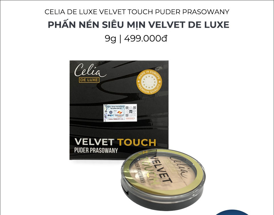 Phấn nén siêu mịn VELVET DE LUXE