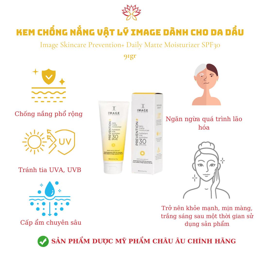 Kem chống nắng Image dành cho da dầu SPF 30 91gr