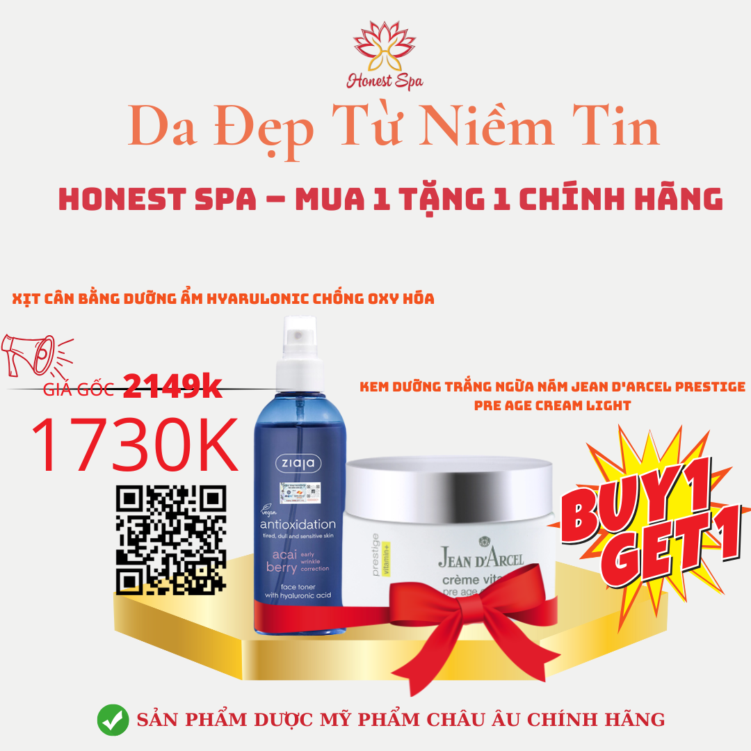 Bộ đôi cân bằng - dưỡng trắng sáng , ngừa Nám da